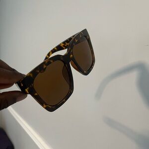 Tortoise oversized sunglasses